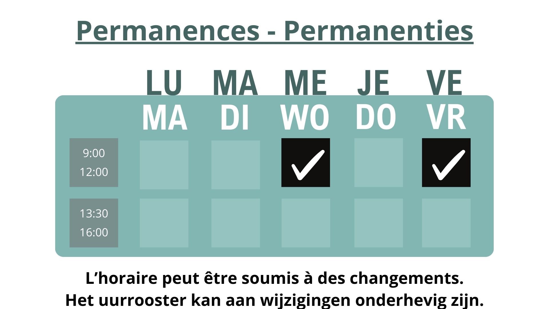 Permanences logement 